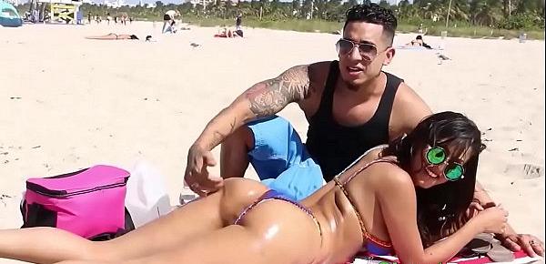  Hot Latina Teen Sophia Leone oiled and fucked hard by huge cock